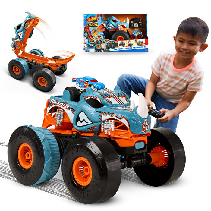 Hot Wheels Monster Trucks Uzaktan Kumandayla Dönüşen Rhinomite HPK27