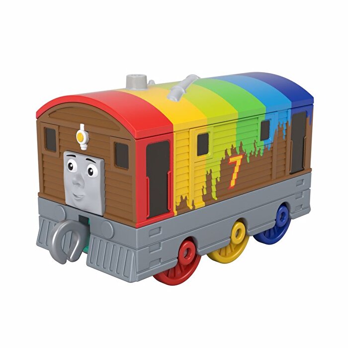 Thomas ve Arkadaşları Trackmaster Sür-Bırak Küçük Tekli Trenler Rainbow Toby GYV65