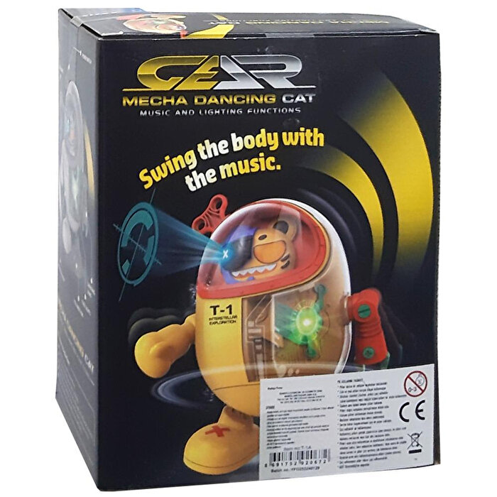 Işıklı Müzikli Robot Kedi T-1A Beyaz