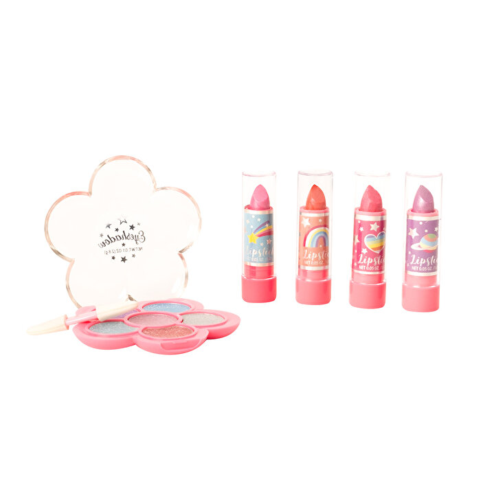 Hot Focus Rainbow Parıltılı Far ve Ruj Seti