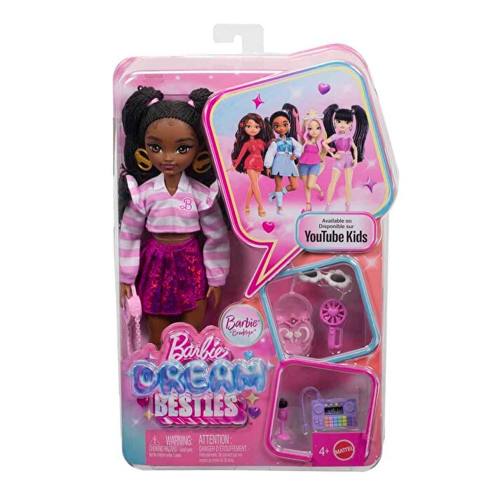 Barbie Dream Besties Bebekleri Brooklyn ve Aksesuarları JKP51