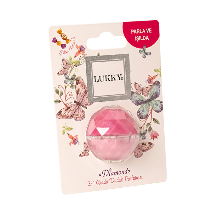 Lukky 2'si 1 Arada Pembe Simli Dudak Parlatıcısı