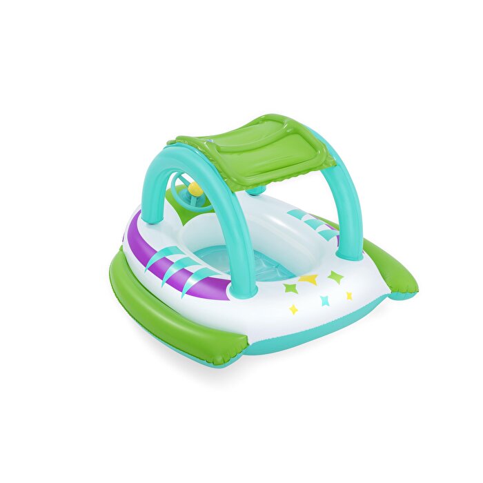 Güneş Korumalı Çatılı Çocuk Şişme Bot