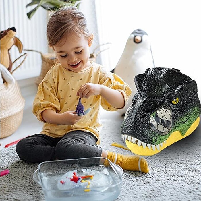 Işıklı ve Sesli T-Rex Maskesi