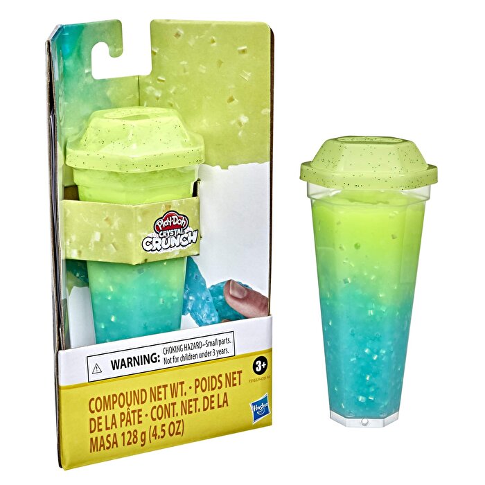 Play Doh Crystal Crunch Hamur - Mavi ve Parlak Sarı F5165