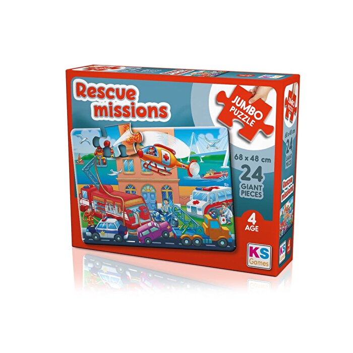 Ks Puzzle Rescue Missions Jumbo Boy Puzzle 24 Parça
