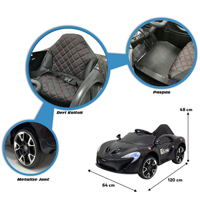 Quantum Gt 12 Volt Akülü Araba Siyah