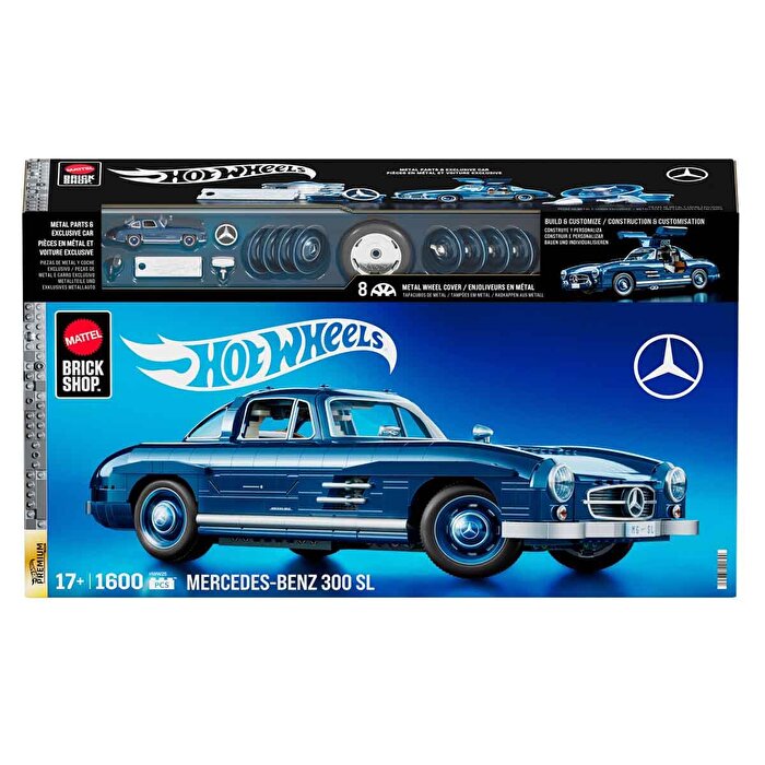 Hot Wheels Premium Serisi Mercedes Benz 300 SL Araba 1600 Parça HWW25