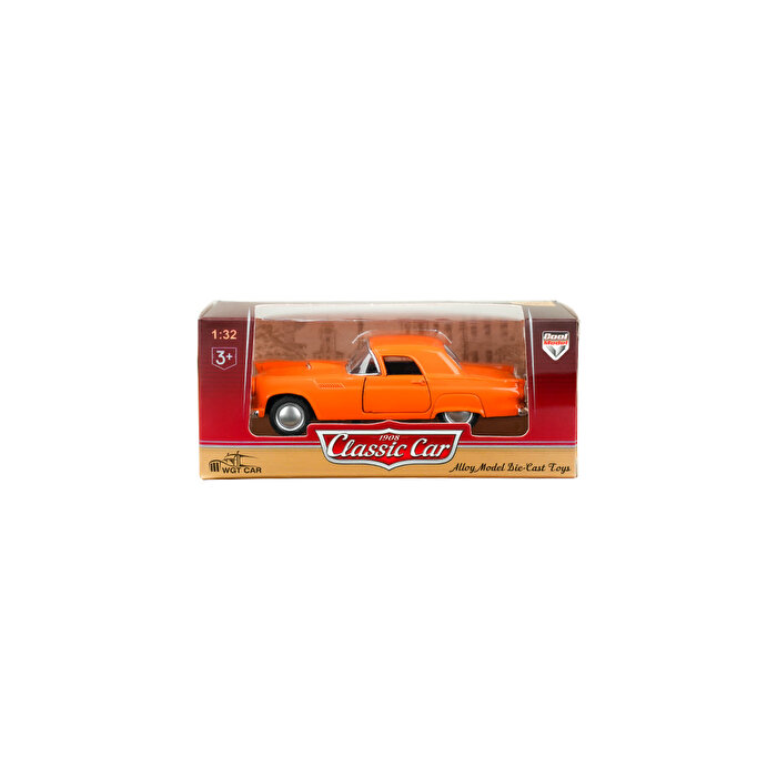 Die Cast 1:32 Klasik Çek Bırak Araba Turuncu
