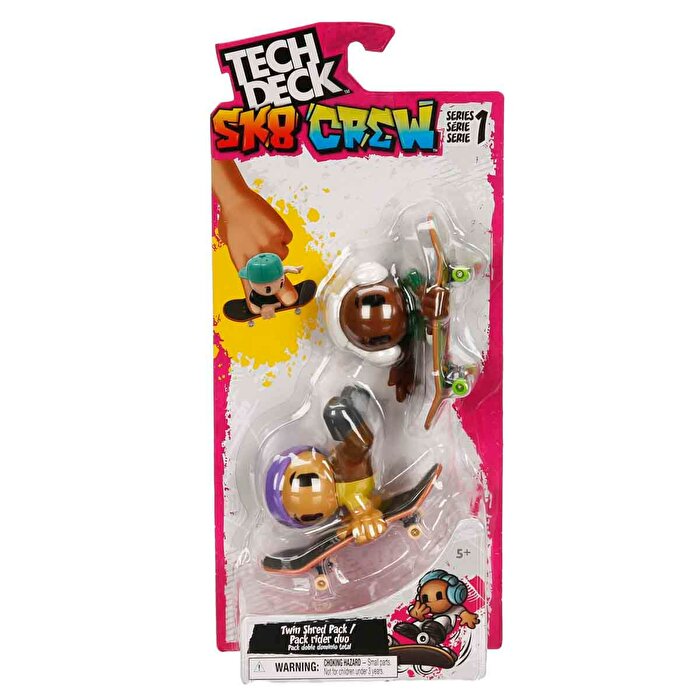 Tech Deck SK8 Crew Figürlü Parmak Kaykayı 2’li Set 3