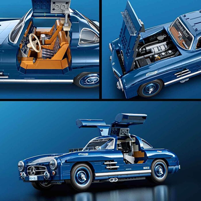 Hot Wheels Premium Serisi Mercedes Benz 300 SL Araba 1600 Parça HWW25