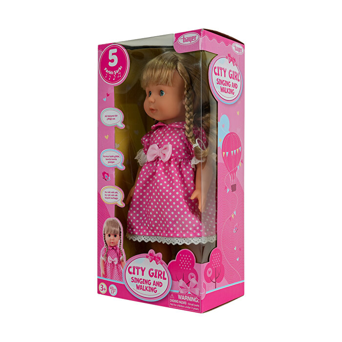 City Girl Şarkı Söyleyen ve Yürüyen Bebek 43 Cm