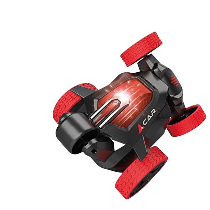 Uzaktan Kumandalı Akrobatik Zıppır Şarjlı Araba Kırmızı