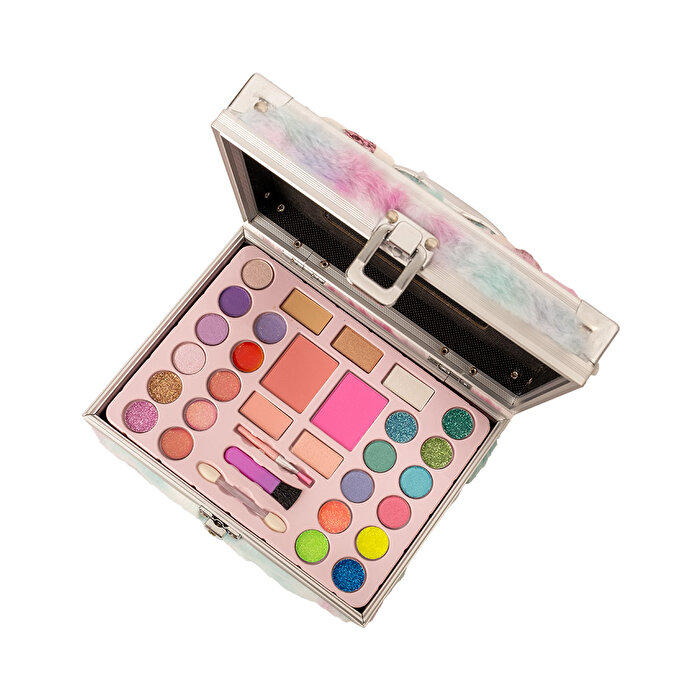 Lukky Kedili Peluş Makyaj Çantası