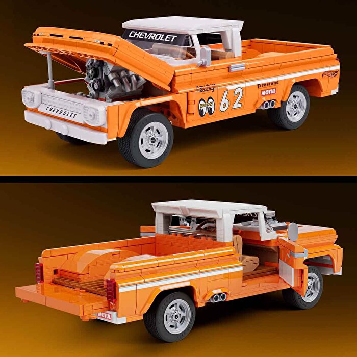 Hot Wheels Elite Serisi Custom 62 Chevy Pickup Araba 858 Parça JFT20