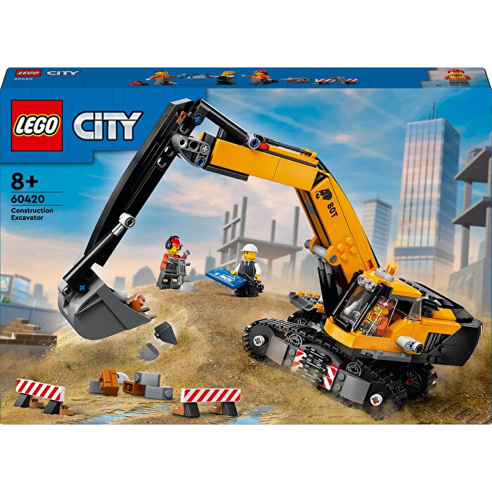 LEGO City Sarı İnşaat Ekskavatörü 60420