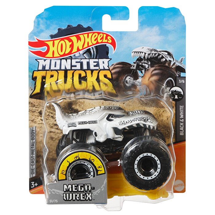 Hot Wheels Monster Trucks 1:64 Arabalar Mega Wrex Gümüş GJF16