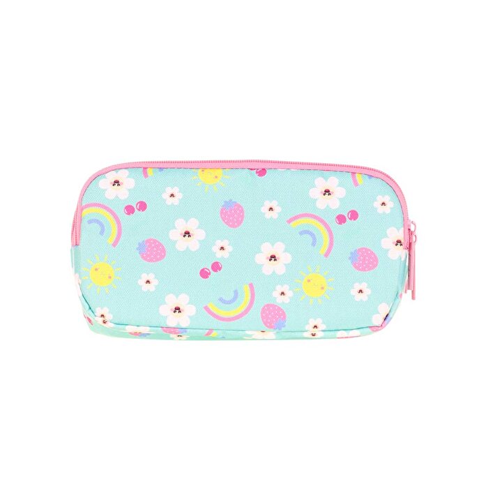 Kaukko Kids 3 Bölmeli Cute Face Daisy Kalem Çantası