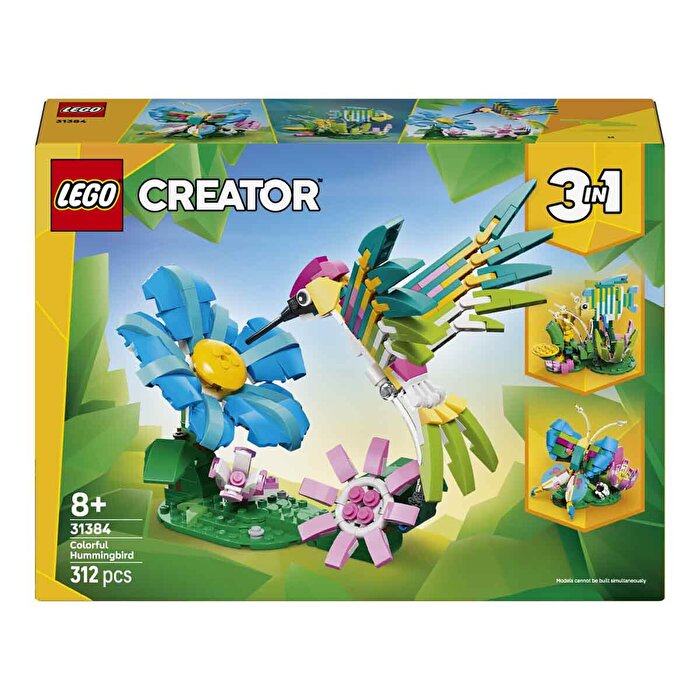 LEGO Creator 3’ü 1 Arada Vahşi Hayvanlar: Renkli Sinek Kuşu 31384