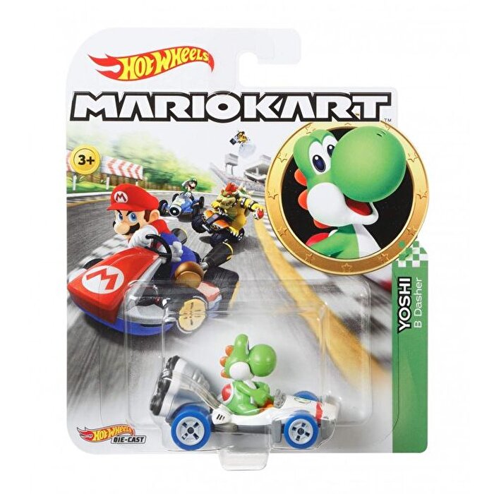Hot Wheels Mario Kart Karakter Araçlar Yoshi GBG29