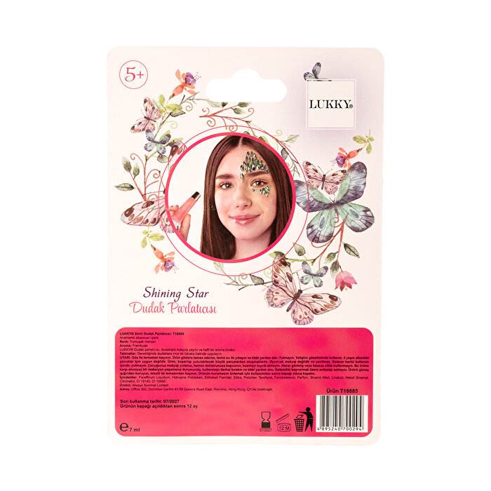 Lukky Simli Ahududu Aromalı Dudak Parlatıcısı
