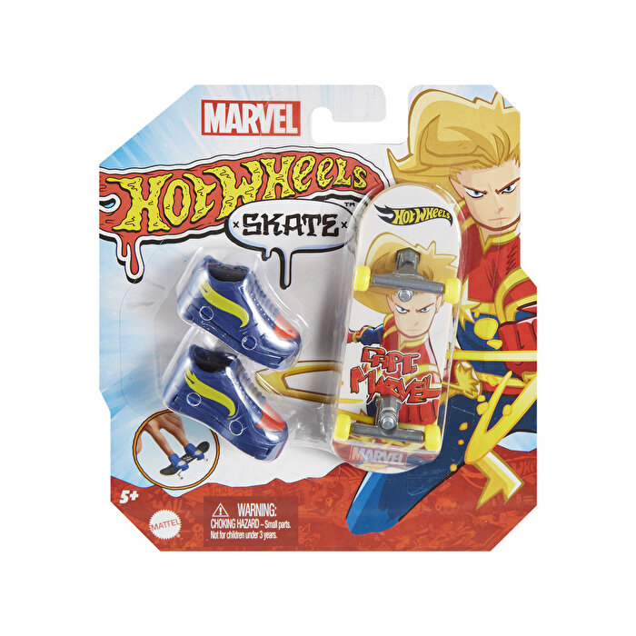Hot Wheels Skate Parmak Kaykay ve Ayakkabı Captain Marvel HNL75