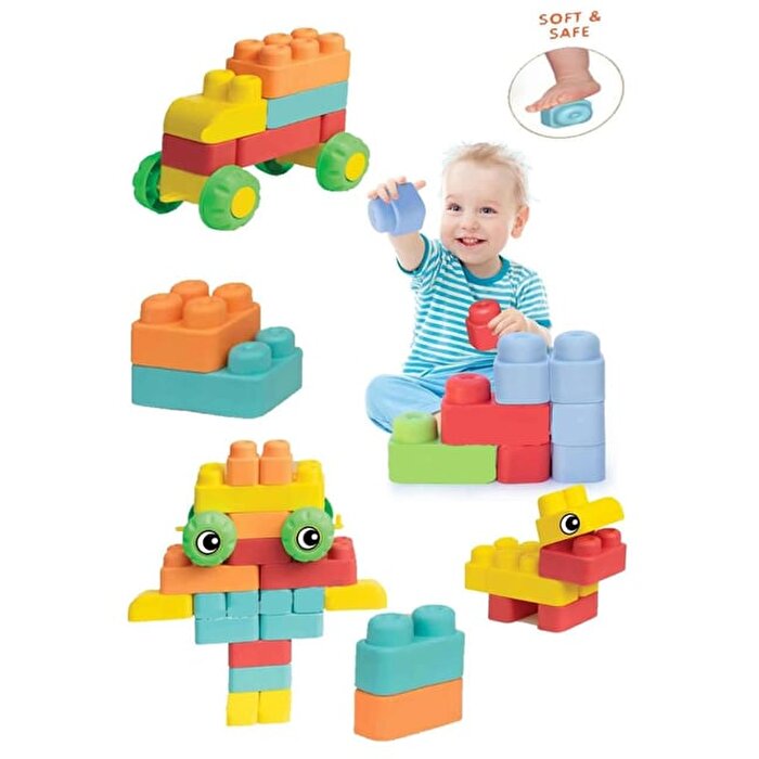 Oyuncak Çantalı Soft Maxi Bloklar 41 Parça