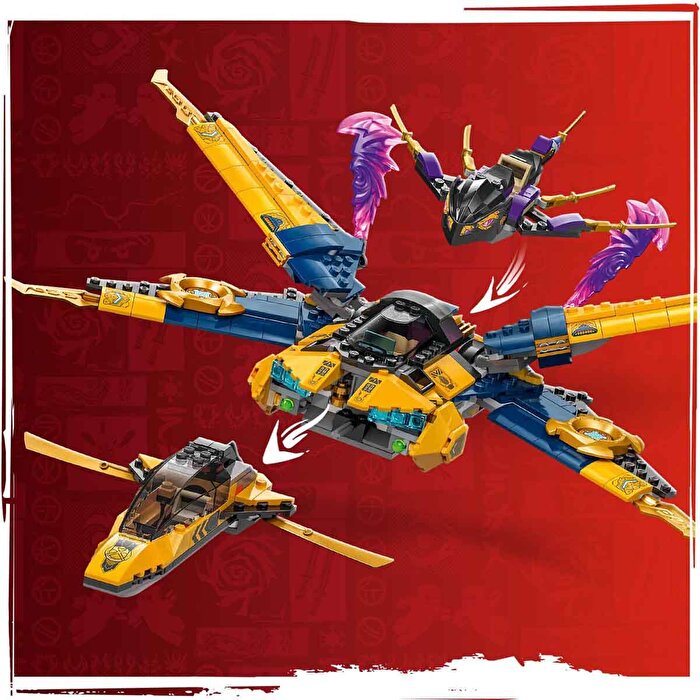 LEGO NINJAGO Ras ve Arin'in Süper Fırtına Jeti 71833