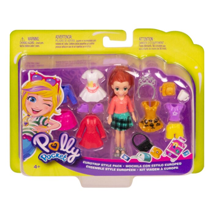 Polly Pocket Seyahatte Oyun Seti Turuncu Saçlı GFT94