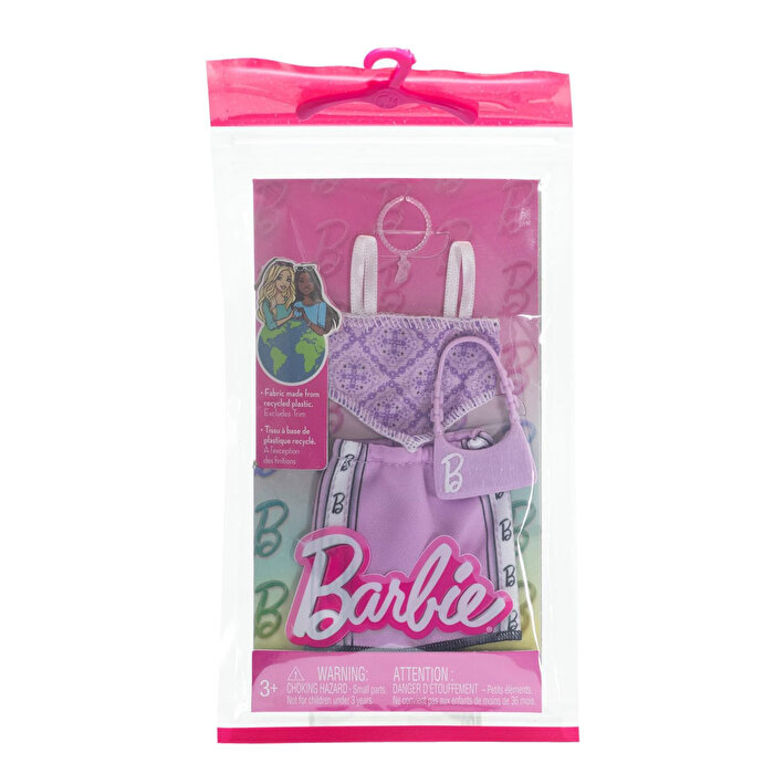 Barbie'nin Kıyafet Koleksiyonu Mor Takım HRH37