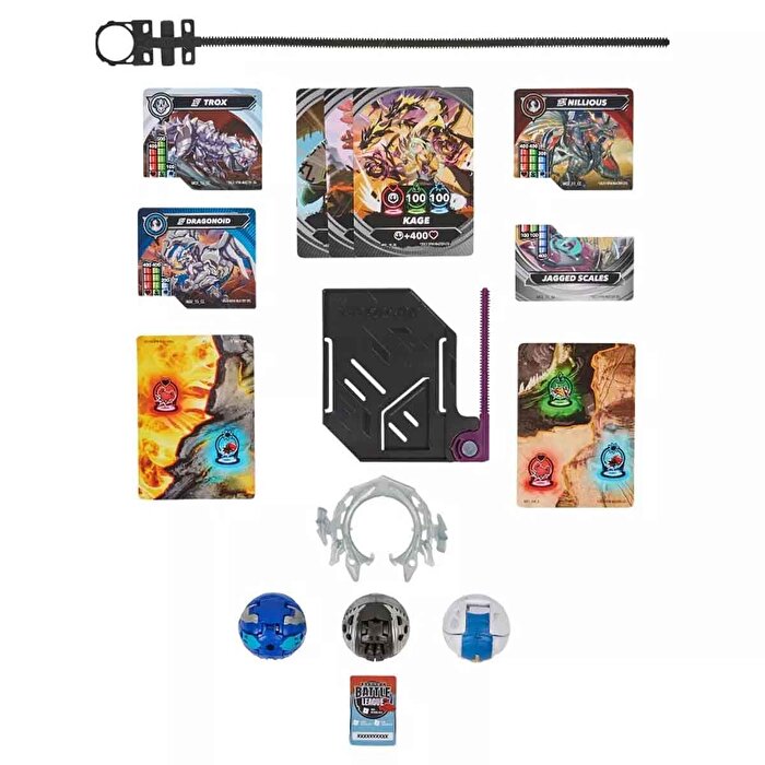 Bakugan Başlangıç Paketi S1 Nillious Dragonoid Trox