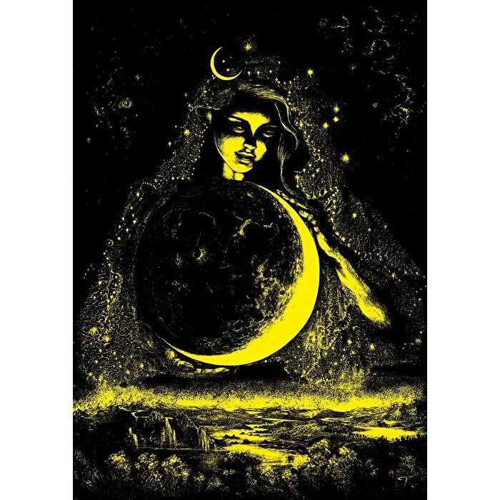Ay Tanrıçası Neon Puzzle 1000 Parça