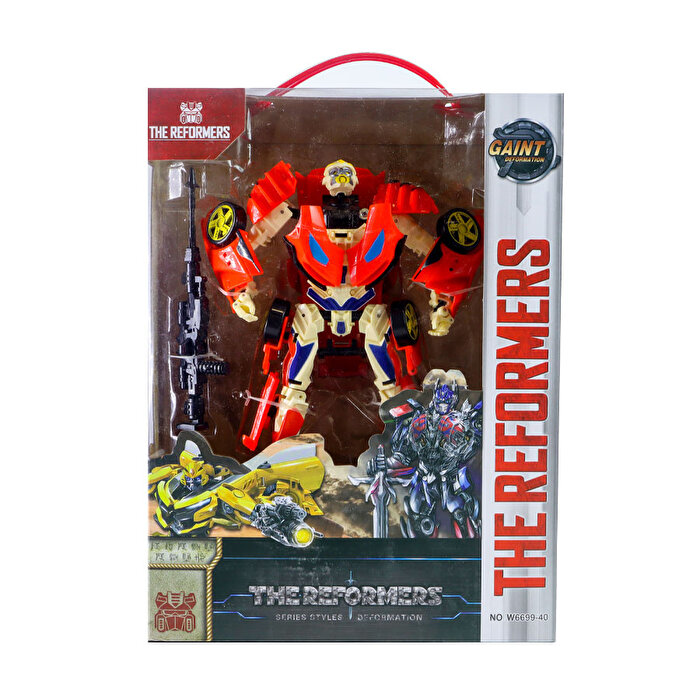 Dev Savaş Robotu Kırmızı Beyaz