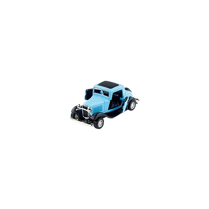 Die Cast 1:32 Retro Hot Rod Çek Bırak Araba Mavi
