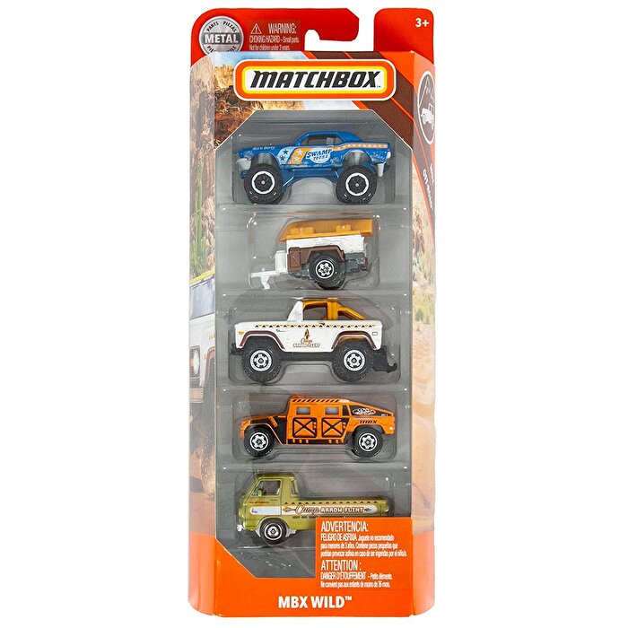 Matchbox Beşli Araba Seti MBX Wild GBJ73