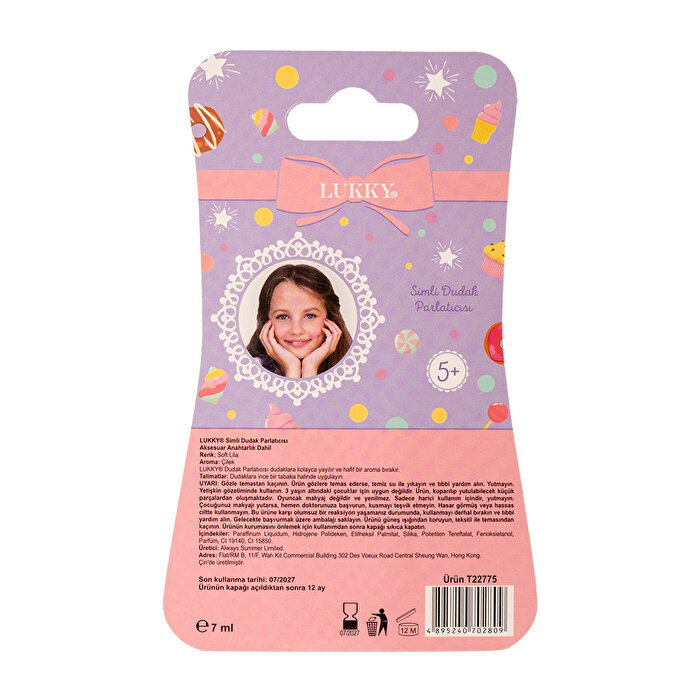 Lukky Simli Çilek Aromalı Dudak Parlatıcısı