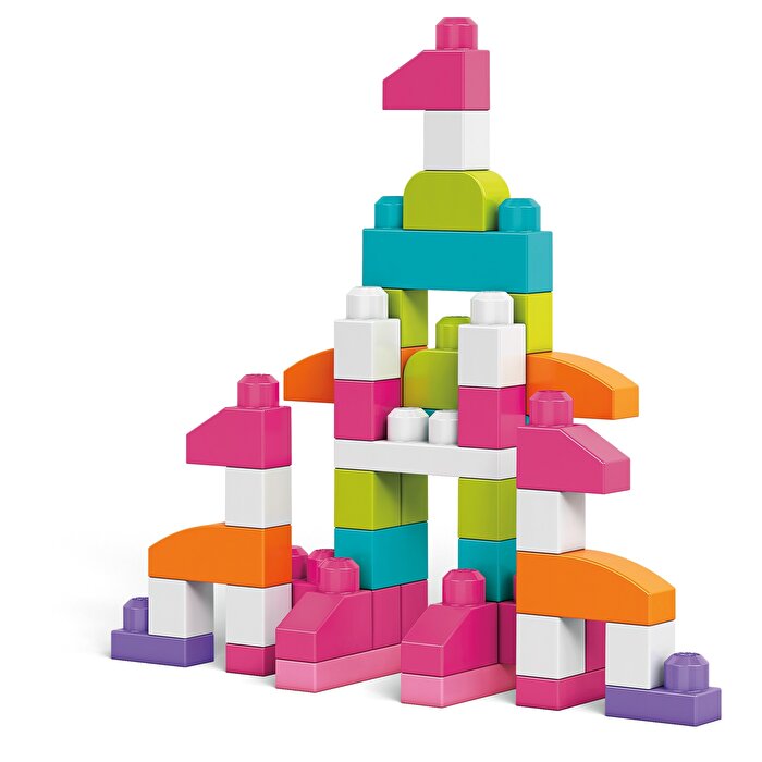 Mega Bloks First Builders 80'li Blok Torbaları Pembe DCH62
