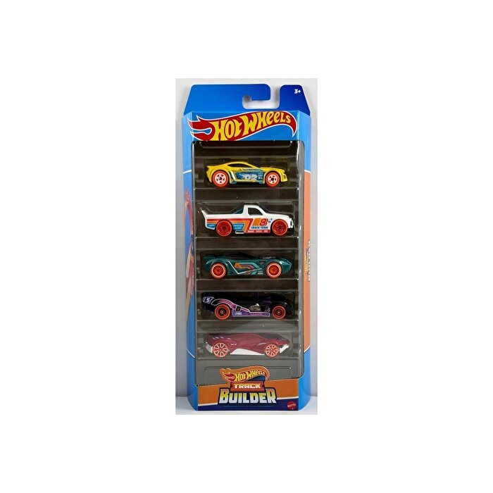Hot Wheels Beşli Araba Seti Track Builder HLY69