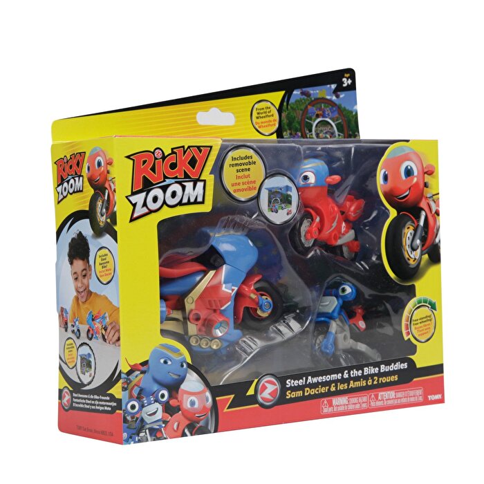 Ricky Zoom Kahraman Steele ve Motor Dostları 3lü Paket