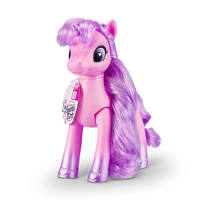 Sparkle Girlz 100374 Mor Saçlı Pembe Unicorn