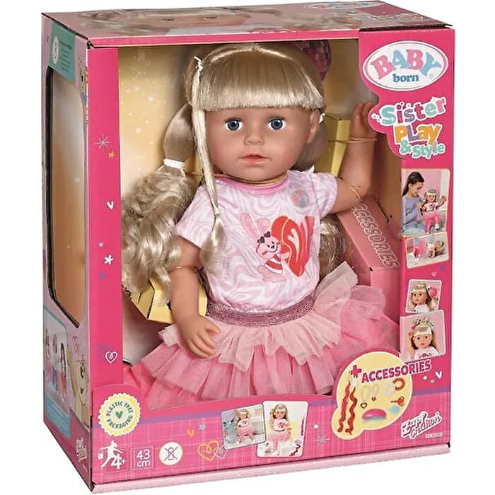 Baby Born Kız Kardeş Bebeği  43 Cm