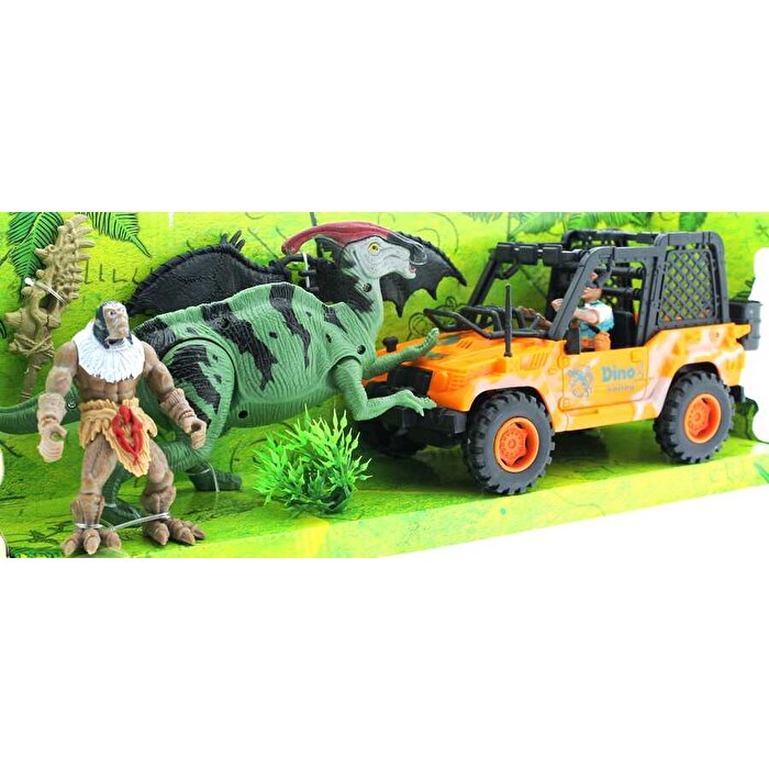 Dinozor Avcısı Jeepli Oyun Seti  D124-58