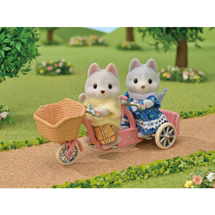 Sylvanian Families Tandem Bisiklet Seti Husky Kardeşler