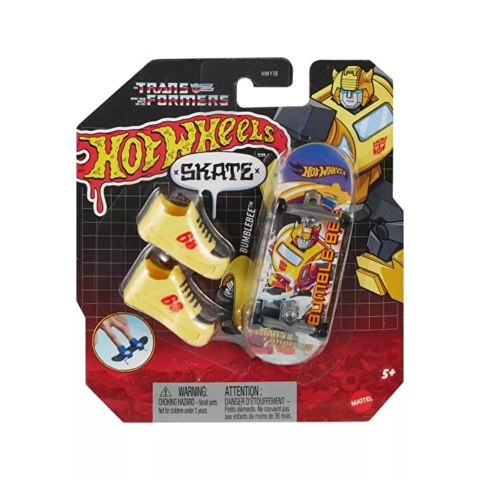 Hot Wheels Skate Parmak Kaykay ve Ayakkabı Paketleri Bumblebee HVK38