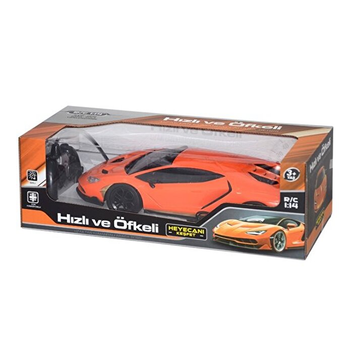 Hızlı ve Öfkeli 1:14 Uzaktan Kumandalı Şarjlı Araba Turuncu 3857A