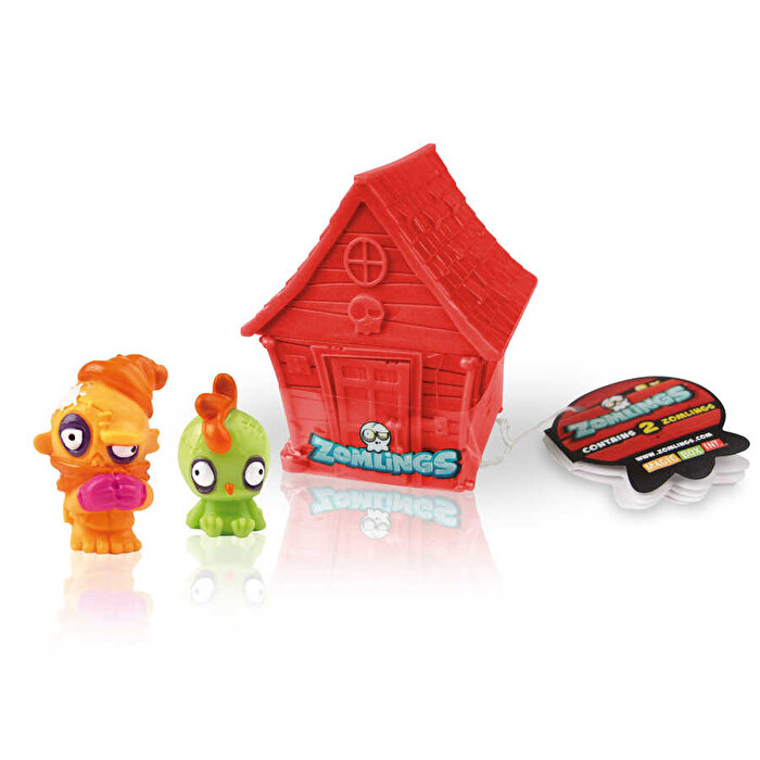 Zomlings İkili Figür ve Kırmızı Ev Seri 1