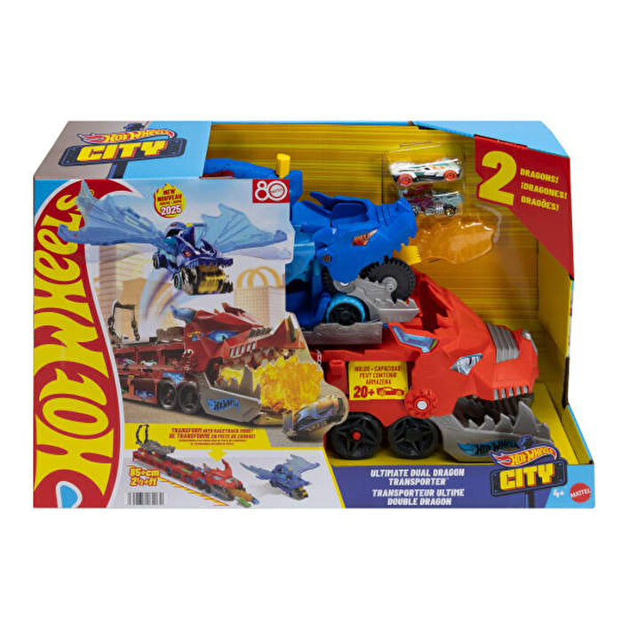 Hot Wheels Ultimate Çift Ejderha Taşıyıcı Tır JBM72