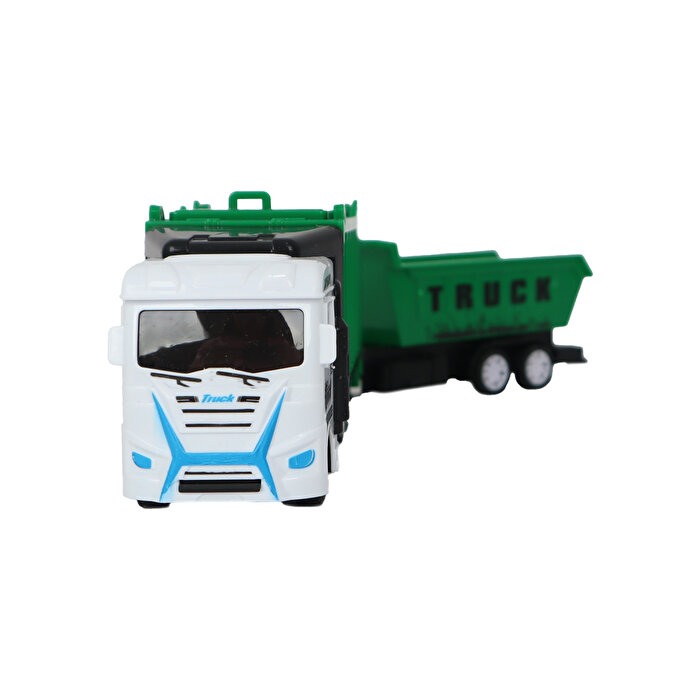 Sür Gitsin Römorklu Çöp Arabası Beyaz