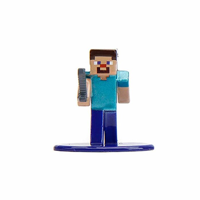 Minecraft Nano Tekli Metal Figür Steve Iron Sword