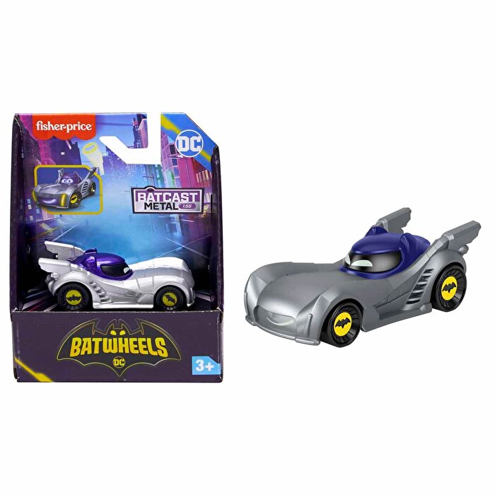 Fisher Price Dc Batwheels 1:55 Ölçekli Arabalar Armored Bam The Batmobile